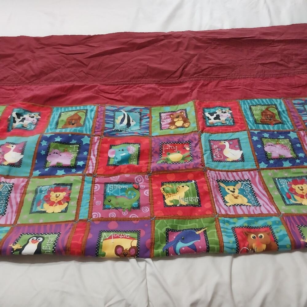 "Alpha Buddies" Patchwork Quilt